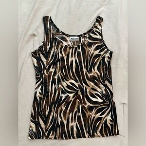 animal print tank top